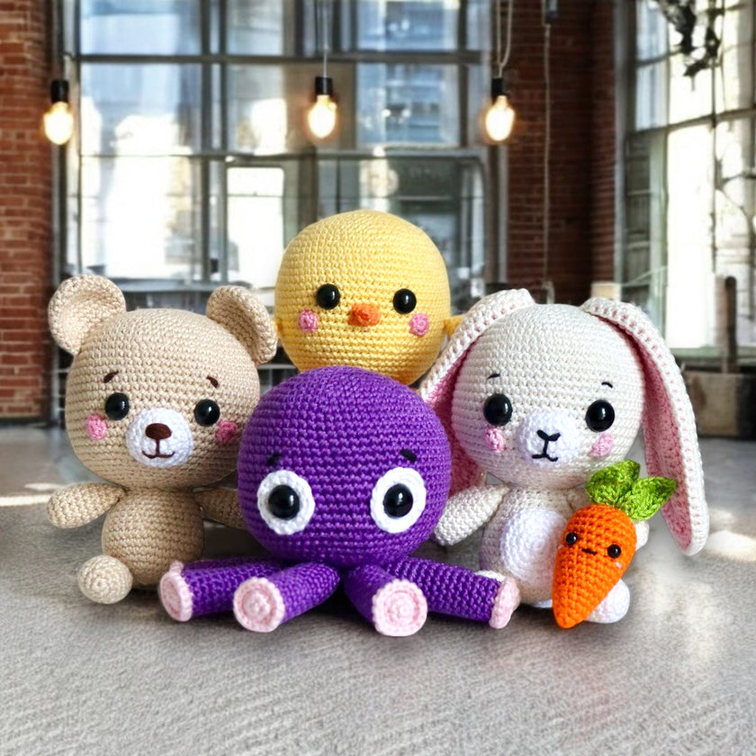 Découvrez la collection "Animaux Préférés" My Woolease : des Amigurumis à crocheter pour tous les amoureux des animaux !