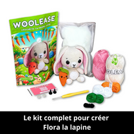 Kit de Crochet - Tuto Vidéo 4K - Flora la Lapine | My Woolease