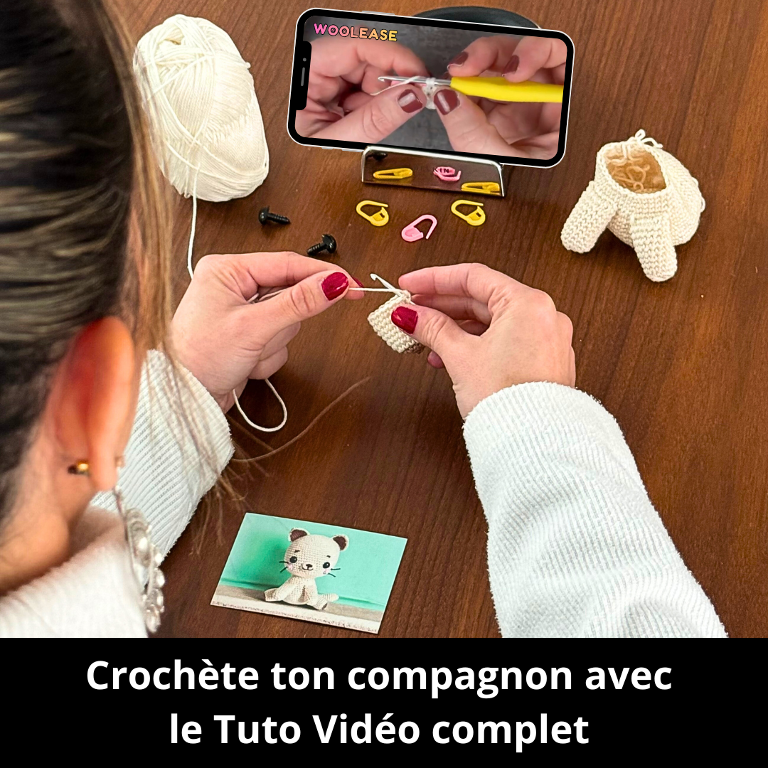 Kit de Crochet - Tuto Vidéo 4K - Sophie et Taïga | My Woolease