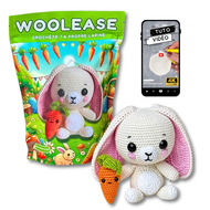 Kit de Crochet - Tuto Vidéo 4K - Flora la Lapine | My Woolease