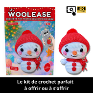 Kit de Crochet - Tuto Vidéo 4K - Bonhomme de Neige | My Woolease