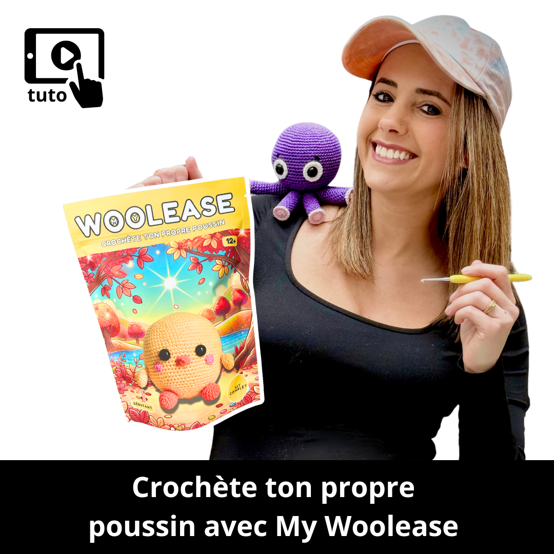 Kit de Crochet - Tuto Vidéo 4K - Les 4 Coquins | My Woolease