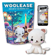 Kit de Crochet - Tuto Vidéo 4K - Taïga le chat | My Woolease