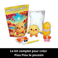 Kit de Crochet - Tuto Vidéo 4K - Piou Piou le Poussin | My Woolease