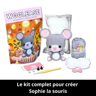 Kit de Crochet - Tuto Vidéo 4K - Sophie la Souris | My Woolease