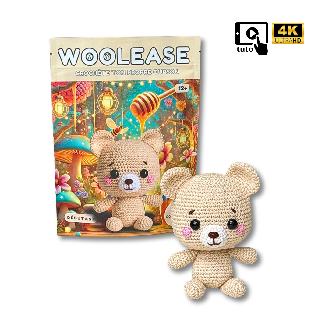 Kit de Crochet - Tuto Vidéo 4K - Eddy Coraline et Flora | My Woolease