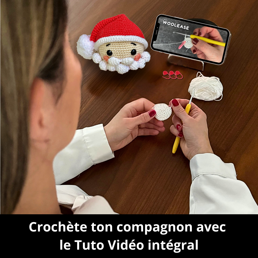 Kit de Crochet - Tuto Vidéo 4K - Père Noël | My Woolease