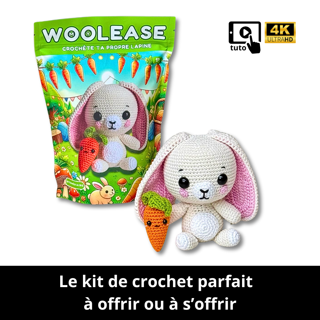 Kit de Crochet - Tuto Vidéo 4K - Eddy Coraline et Flora | My Woolease