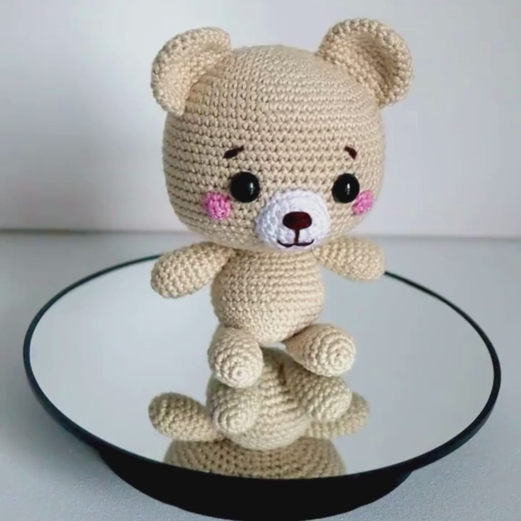 Kit de Crochet - Tuto Vidéo 4K - Eddy l'Ourson | My Woolease