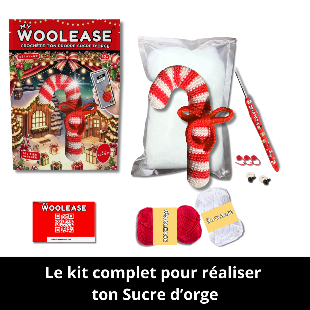 Kit de Crochet - Tuto Vidéo 4K - Surcre d'orge | My Woolease